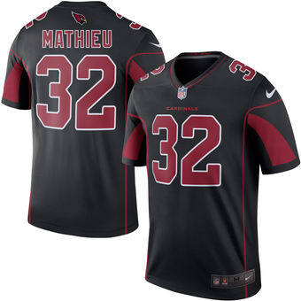 Men's Arizona Cardinals #32 Tyrann Mathieu Nike Black Color Rush Legend Jersey