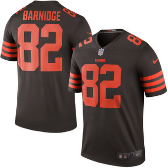 Men's Cleveland Browns #82 Gary Barnidge Nike Brown Color Rush Legend Jersey