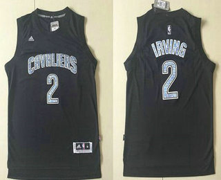 Men's Cleveland Cavaliers #2 Kyrie Irving Black Diamond Fashion Stitched NBA Jersey