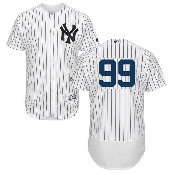 Men's New York Yankees #99 Aaron Judge White Home Stitched MLB 2016 Majestic Flex Base Jersey
