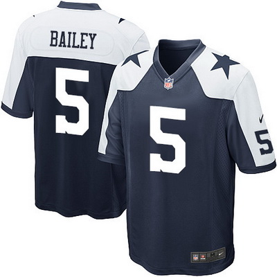Youth Dallas Cowboys #5 Dan Bailey Navy Blue Thanksgiving Alternate Stitched NFL Nike Game Jersey
