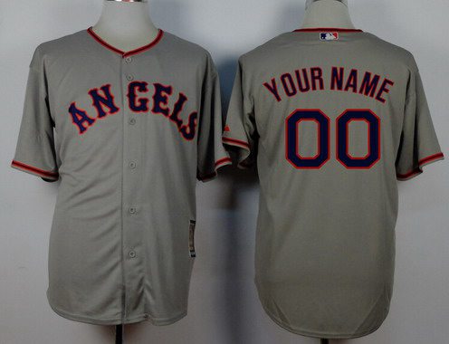 Youth LA Angels Of Anaheim Customized 1965 Turn Back The Clock Gray Jersey