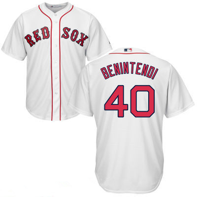 Youth Boston Red Sox #40 Andrew Benintendi White Home Stitched MLB Majestic Cool Base Jersey