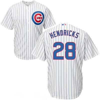Youth Chicago Cubs #28 Kyle Hendricks White Home Stitched MLB Majestic Cool Base Jersey