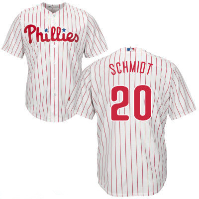 Youth Philadelphia Phillies #20 Mike Schmidt Retried Majestic White Home Cool Base Player Jersey