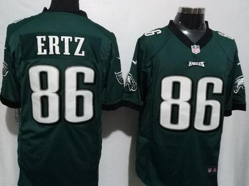 Men's Philadelphia Eagles #86 Zach Ertz Midnight Green Team Color Stitched NFL Nike Game Jersey
