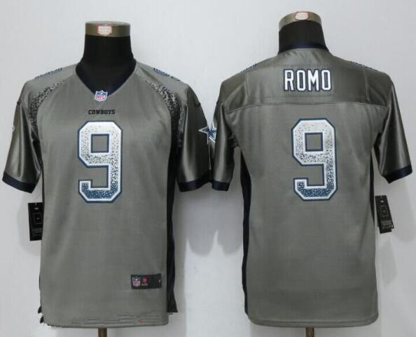 Youth Dallas Cowboys #9 Tony Romo Gray Drift Stitched NFL Nike Fashion Jersey