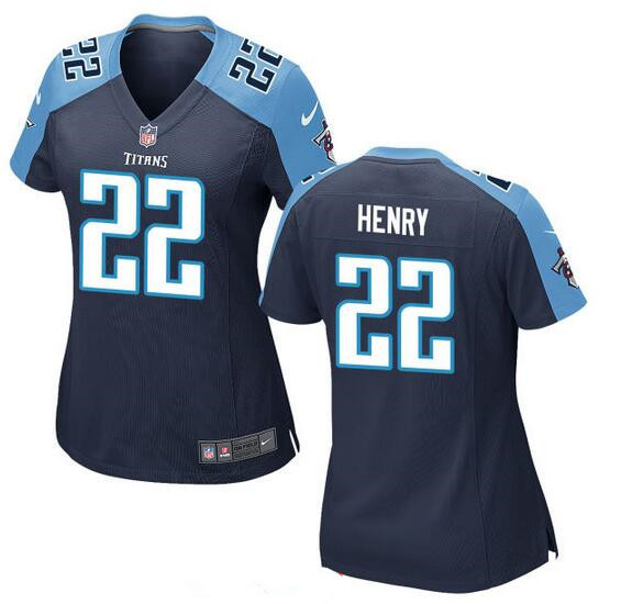 Women's Tennessee Titans #22 Derrick Henry Navy Blue Alternate Stitched NFL Nike Game Jersey