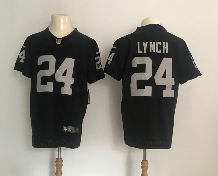 Nike Oakland Raiders #24 Marshawn Lynch Vapor Untouchable Black Elite Player Jersey