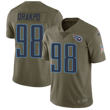Nike Tennessee Titans #98 Brian Orakpo Olive Men's Stitched NFL Limited 2017 Salute to Service Jersey