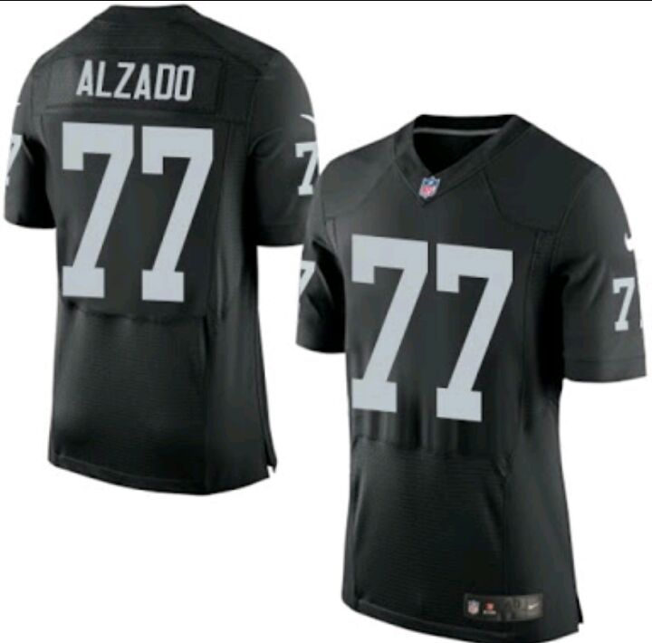 Men's Oakland Raiders #77 Lyle Alzado Black Retired Player NFL Nike Elite Jersey