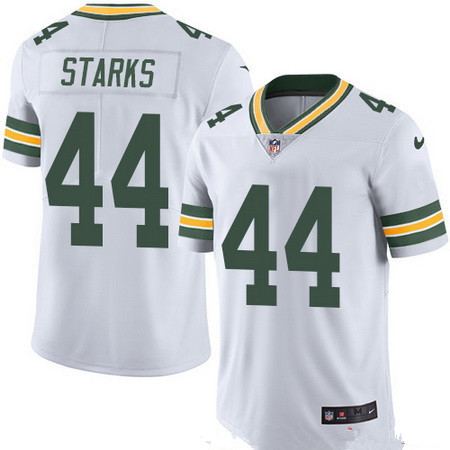 Men's Green Bay Packers #44 James Starks White 2016 Color Rush Stitched NFL Nike Limited Jersey