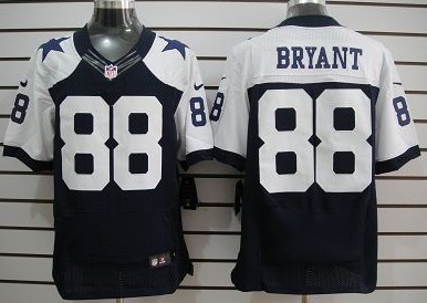 Men's Dallas Cowboys #88 Dez Bryant Navy Blue Thanksgiving Alternate NFL Nike Elite Jersey