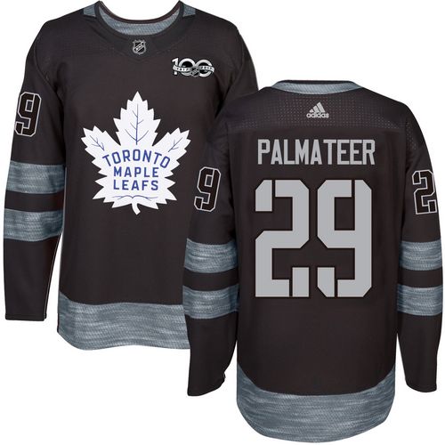 Men's Toronto Maple Leafs #29 Mike Palmateer Black 100th Anniversary Stitched NHL 2017 adidas Hockey Jersey