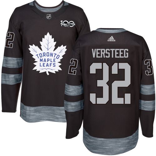 Men's Toronto Maple Leafs #32 Kris Versteeg Black 100th Anniversary Stitched NHL 2017 adidas Hockey Jersey