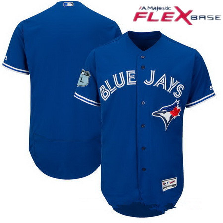 Men's Toronto Blue Jays Majestic Royal Blue 2017 Spring Training Authentic Flex Base Stitched MLB Custom Jersey