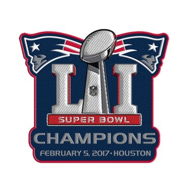 2017 NFL Super Bowl LI 51 Champions New England Patriots Jersey Patch