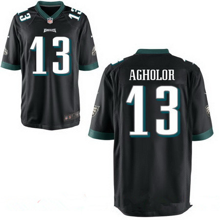 Men's Philadelphia Eagles #13 Nelson Agholor Black Alternate Stitched NFL Nike Elite Jersey