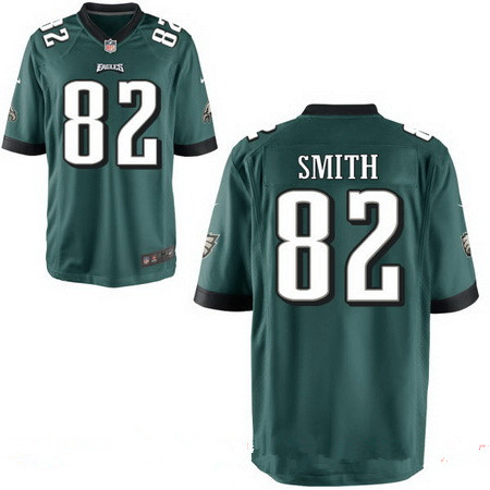 Men's Philadelphia Eagles #82 Torrey Smith Midnight Green Team Color Stitched NFL Nike Elite Jersey
