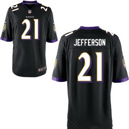 Men's Baltimore Ravens #21 Tony Jefferson Black Alternate Stitched NFL Nike Elite Jersey