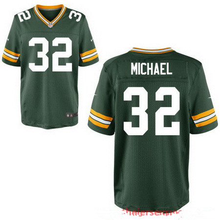 Men's Green Bay Packers #32 Christine Michael Green Team Color Stitched NFL Nike Elite Jersey