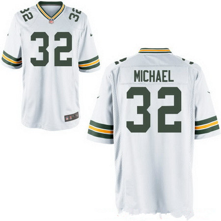 Men's Green Bay Packers #32 Christine Michael White Road Stitched NFL Nike Elite Jersey