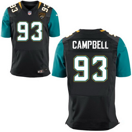Men's Jacksonville Jaguars #93 Calais Campbell Black Alternate Stitched NFL Nike Elite Jersey