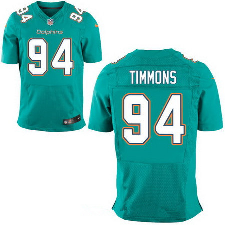 Men's Miami Dolphins #94 Lawrence Timmons Green Team Color Stitched NFL Nike Elite Jersey