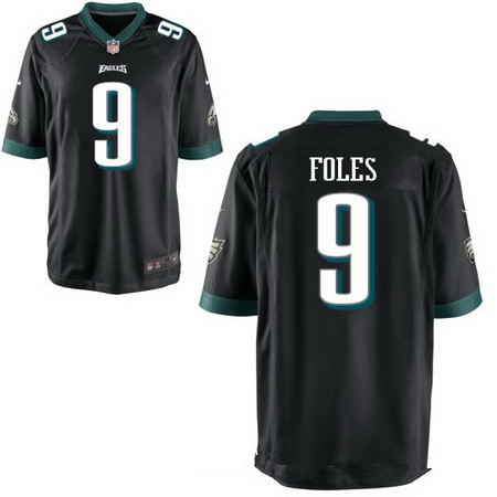 Men's Philadelphia Eagles #9 Nick Foles Black Alternate Stitched NFL Nike Elite Jersey