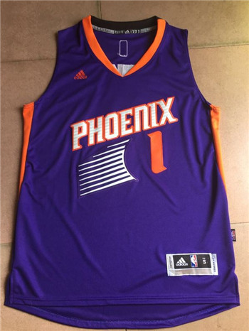 Men's Phoenix Suns Booker adidas Purple Road Replica Jersey