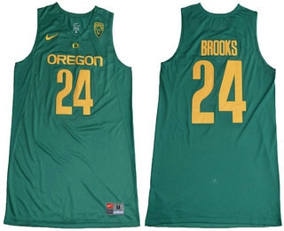 Men's Oregon Ducks #24 Dillon Brooks Dark Green College Basketball 2017 Nike Swingman Stitched NCAA Jersey