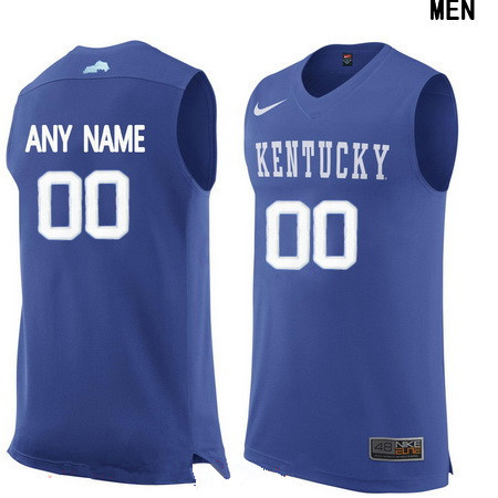 Men's Kentucky Wildcats Custom College Basketball Jersey - Royal Blue