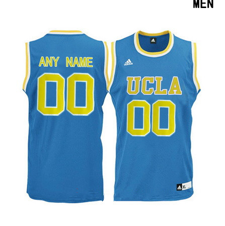 Men's UCLA Bruins Custom Adidas College Basketball Jersey - Light Blue
