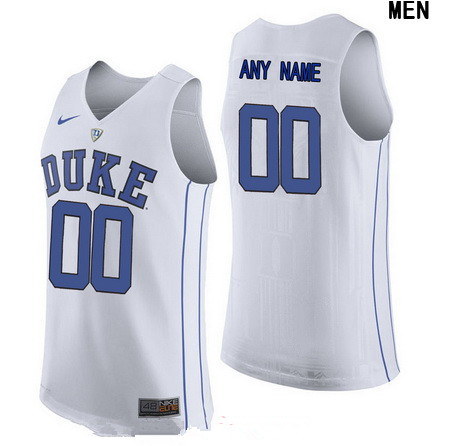 Women's Duke Blue Devils Custom Nike Performance Elite College Basketball Jersey - White