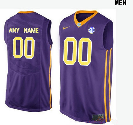 Women's LSU Tigers Custom College Basketball Nike Elite Jersey - Purple