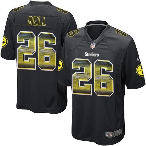 Nike Steelers #26 Le'Veon Bell Black Team Color Men's Stitched NFL Limited Strobe Jersey