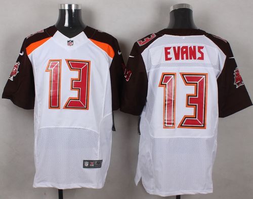 Nike Tampa Bay Buccaneers #13 Mike Evans White Men's Stitched NFL New Elite Jersey