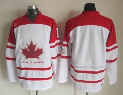 Men's 2010 Olympics Canada Custom White Jersey