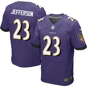 Nike Ravens #23 Tony Jefferson Purple Team Color Men's Stitched NFL New Elite Jersey