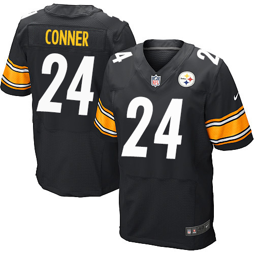 Nike Steelers #24 James Conner Black Team Color Men's Stitched NFL Elite Jersey