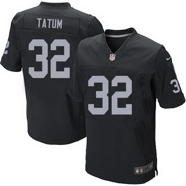 Men's Oakland Raiders #32 Jack Tatum Black Retired Player NFL Nike Elite Jersey