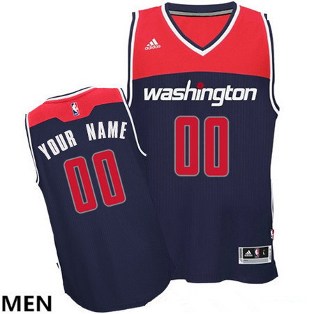Men's Washington Wizards Navy Blue Custom adidas Swingman Alternate Basketball Jersey
