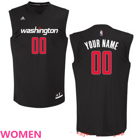 Women's Washington Wizards Custom adidas Black Fashion Basketball Jersey