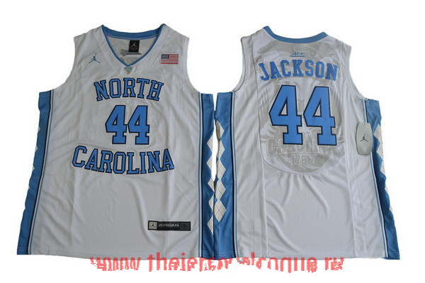 Men's North Carolina Tar Heels #44 Justin Jackson White College Basketball 2017 Brand Jordan Swingman Stitched NCAA Jersey