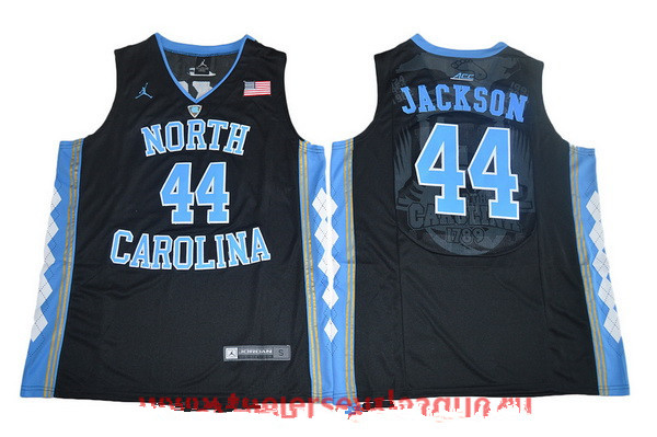 Men's North Carolina Tar Heels #44 Justin Jackson Black College Basketball 2017 Brand Jordan Swingman Stitched NCAA Jersey