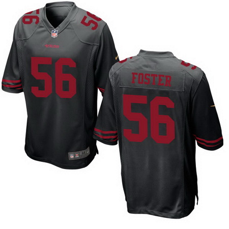 Men's 2017 NFL Draft San Francisco 49ers #56 Reuben Foster Black Alternate Stitched NFL Nike Game Jersey
