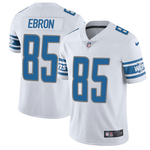 Nike Lions #85 Eric Ebron White Men's Stitched NFL Limited Jersey