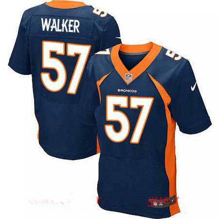 Men's 2017 NFL Draft Denver Broncos #57 DeMarcus Walker Navy Blue Alternate Stitched NFL Nike Elite Jersey