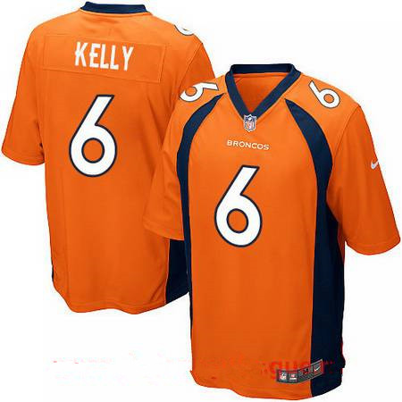 Men's 2017 NFL Draft Denver Broncos #6 Chad Kelly Orange Team Color Stitched NFL Nike Elite Jersey