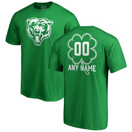 Chicago Bears Pro Line by Fanatics Branded Custom Dubliner T-Shirt - Kelly Green